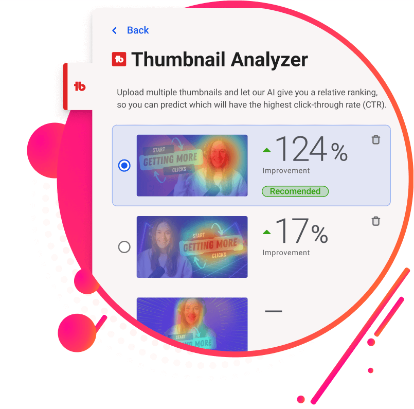 TubeBuddy AI tool thumbnail analyzer