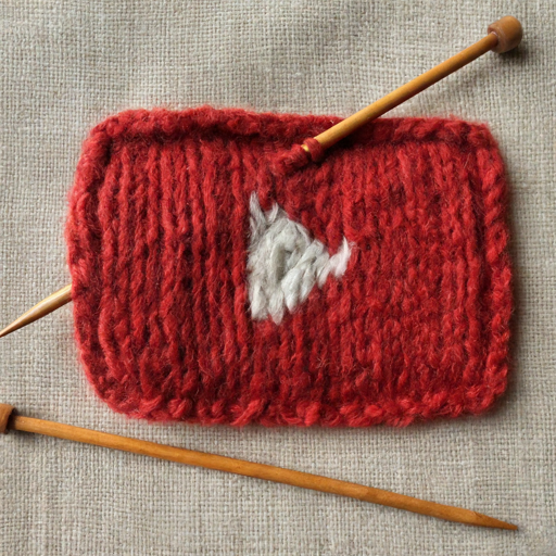 A knitted YouTube logo. Crafting ins the fifth most popular niche for YouTube Shorts.