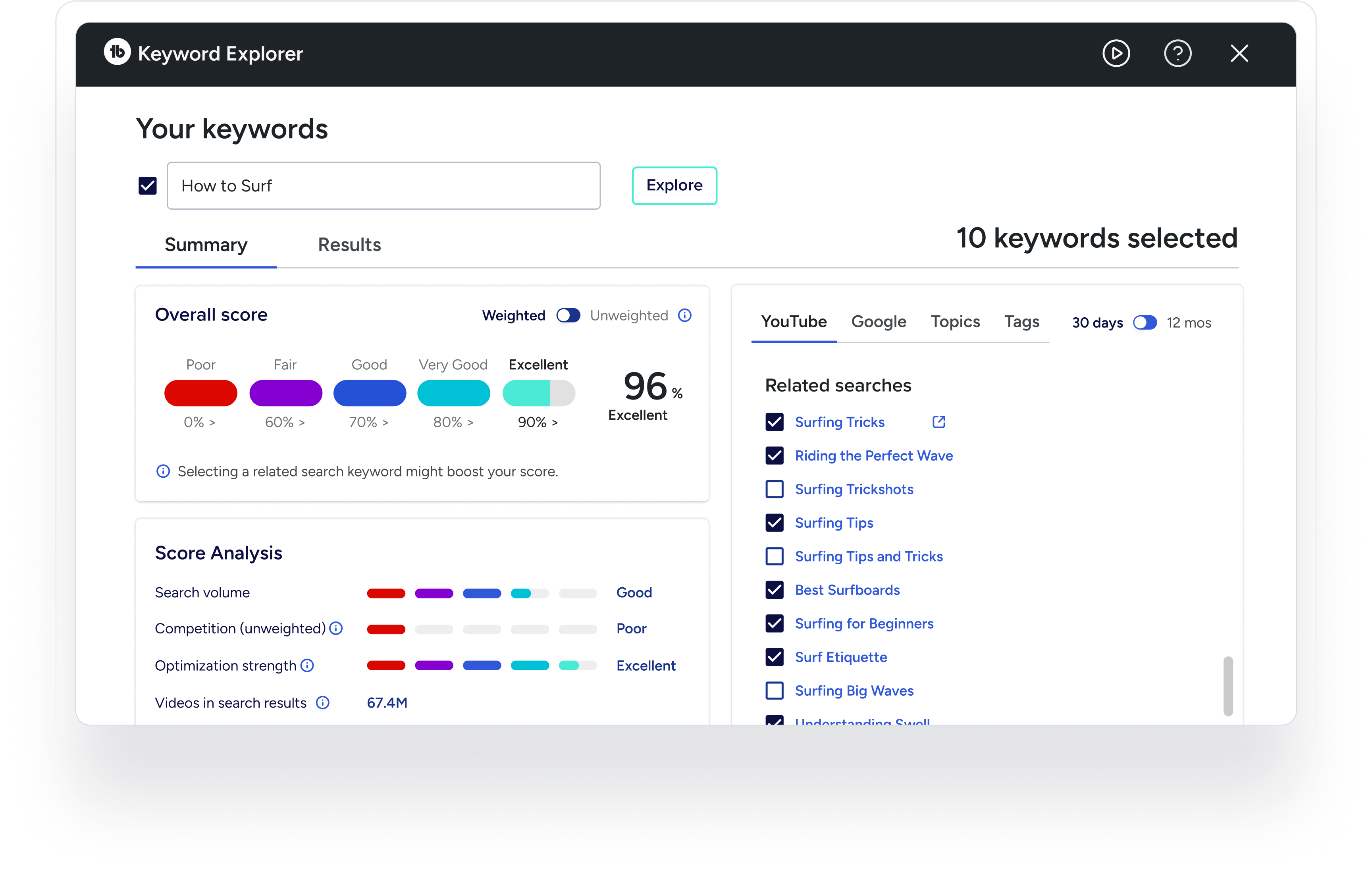 KEYWORD EXPLORER