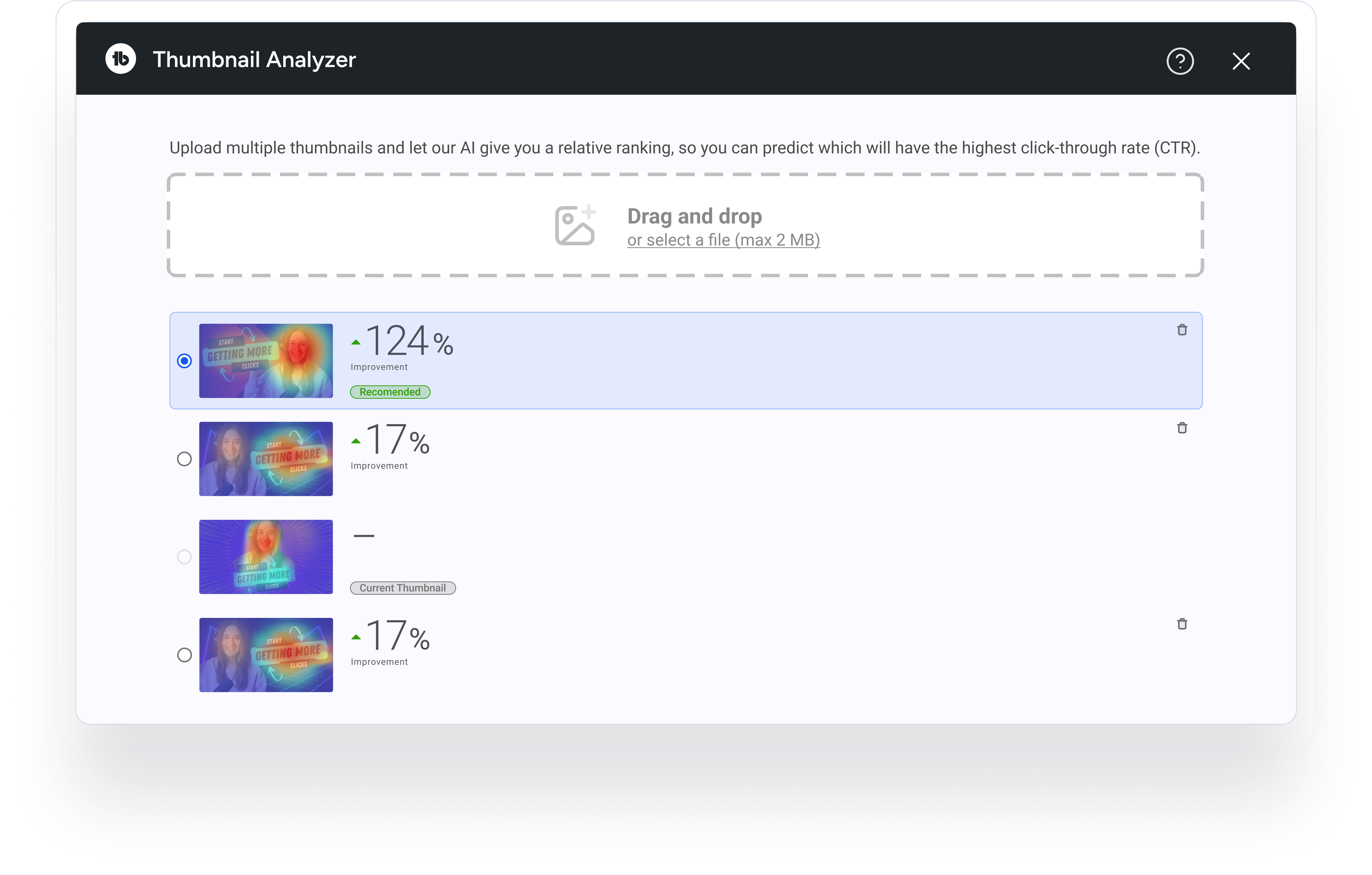 THUMBNAIL ANALYZER